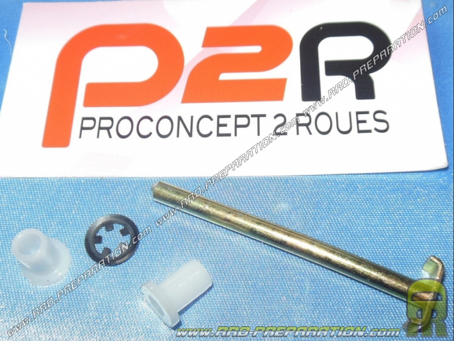 Eje de contrapeso con guias + clips para variador original en Peugeot 103 sp, mv, mvl, lm, vogue...