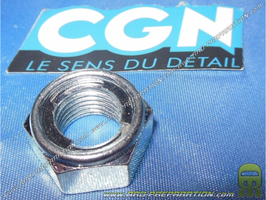 Nut of aft wheel CGN (locknut + rings out of metal) Booster rocket, Ovetto, Rocket, Trekker, Vivacity, Ludix… 50cc