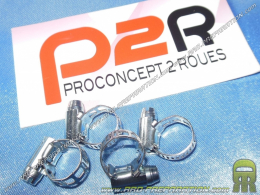 Abrazaderas de acero inoxidable P2R L. 5 mm d. Mangueras de 7 a 11 mm, tubo...