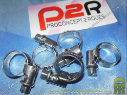 Colliers de serrage P2R inox L. 9mm d. 10 à 16mm durites, tuyau, manchons, filtres...