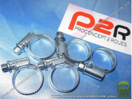 Colliers de serrage P2R  L. 9mm d. 12 à 20mm manchons, filtres...