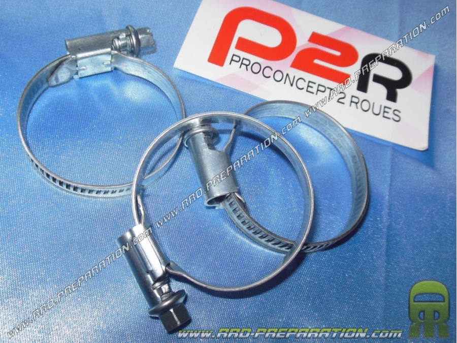 Abrazaderas P2R L. 9mm d. Manguitos de 25 a 40 mm, filtros...