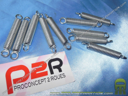 Ressort de pot d' échappement renforcé traité chrome P2R modèle long (entre axe de 67mm)