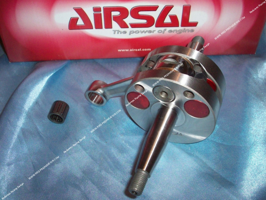 Cigüeñal, conjunto biela AIRSAL Xtrem carrera larga 45mm / biela 85mm (cerdas Ø17mm) para motor mécaboite minarelli am6