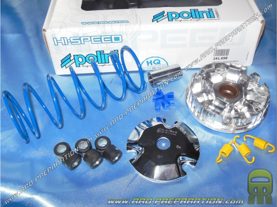 Variateur POLINI HI SPEED (vario + ressort de poussée, …) pour scooter HONDA vision