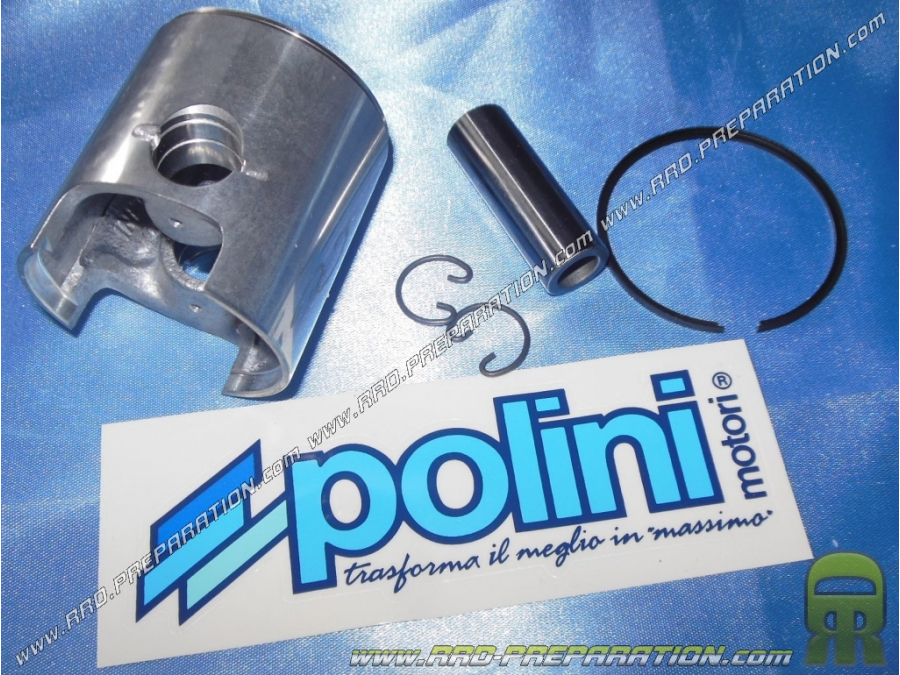 Piston mono segment POLINI Ø48mm axe 12mm pour kit 80cc S6000 sur SACHS