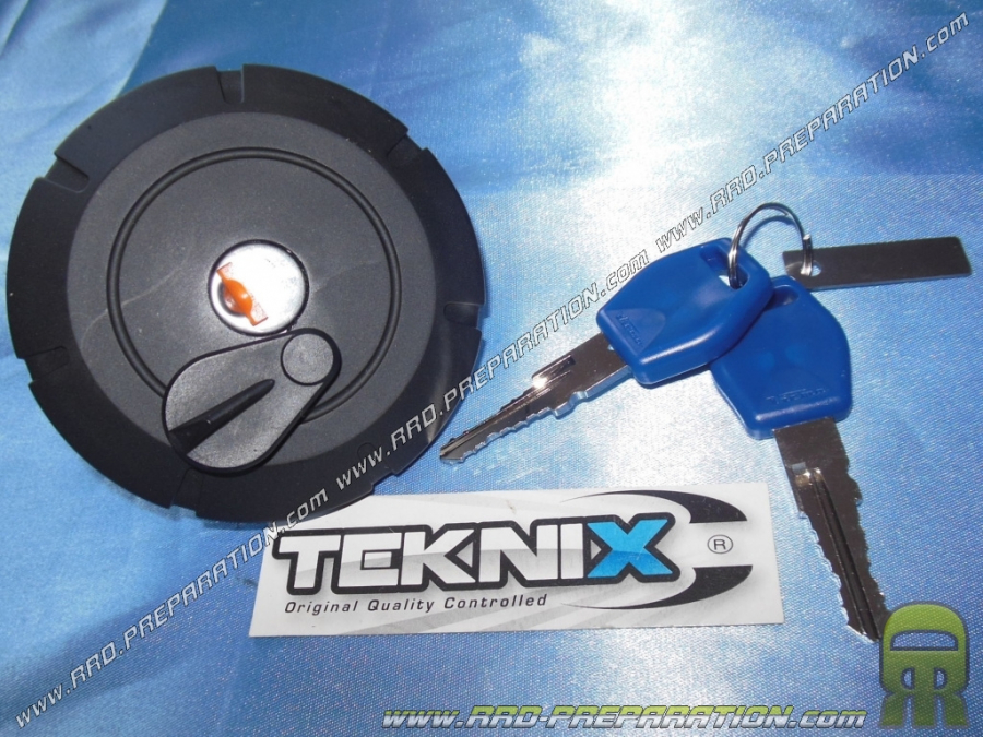 Tapa deposito plastico TEKNIX con llave para moto 50cc YAMAHA DT y MBK X LIMIT antes de 2004