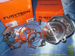 Culasse à plot complète avec piston pour kit 50cc FURYTECH RS10 GT aluminium DERBI euro 1 & 2