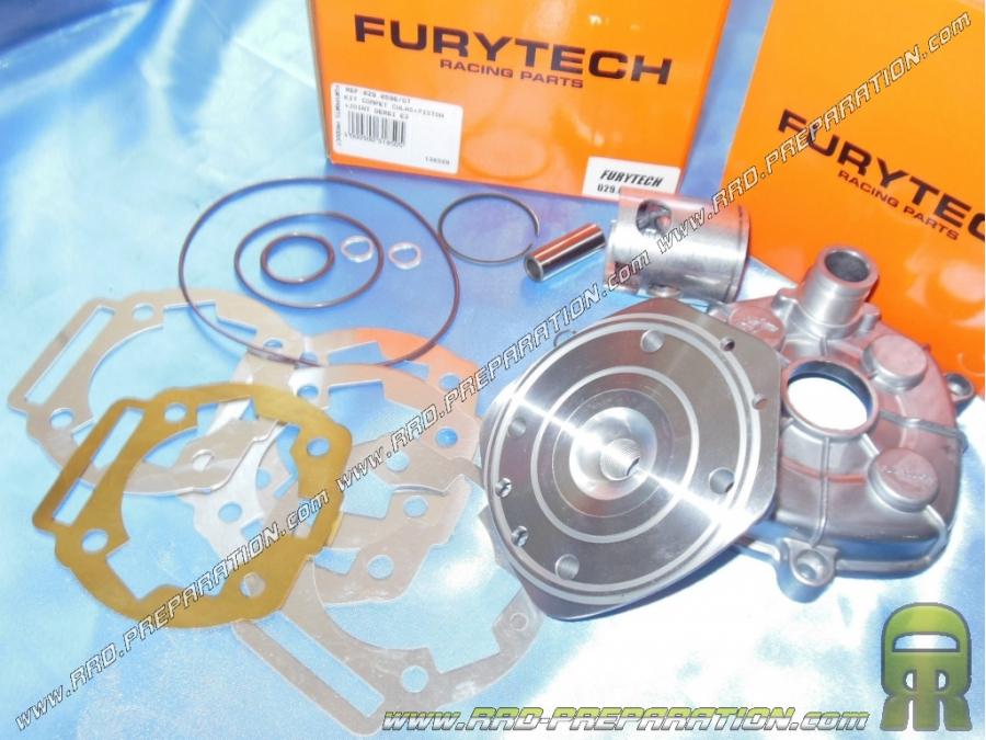 Culasse FURYTECH pour kits 50cc FURYTECH RS10 GT aluminium sur DERBI euro 3