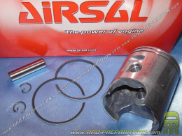 Piston bi segment AIRSAL Ø47,6mm axe 10mm pour kit 70cc sur scooter minarelli horizontal liquide