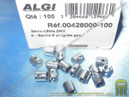 Serre-câble à visser Ø7mm ALGI pour frein arrière cyclomoteurs ou autres utilisations (vis tête sortante)