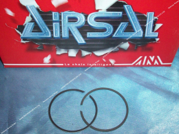juego de 2 segmentos Ø48 X 1mm incluyendo un cromo duro abovedado para kit AIRSAL de lujo de 70cc en minarelli am6