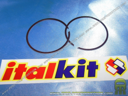 Set of 2 segments Ø54 X 1mm hard chrome domed spare parts for ITALKIT Sport 125cc kit