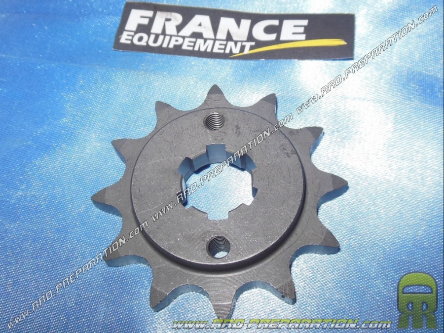 Box output sprocket FRANCE EQUIPEMENT teeth with the choices for DERBI SENDA / GPR / FENIX until 1999 for chain 420
