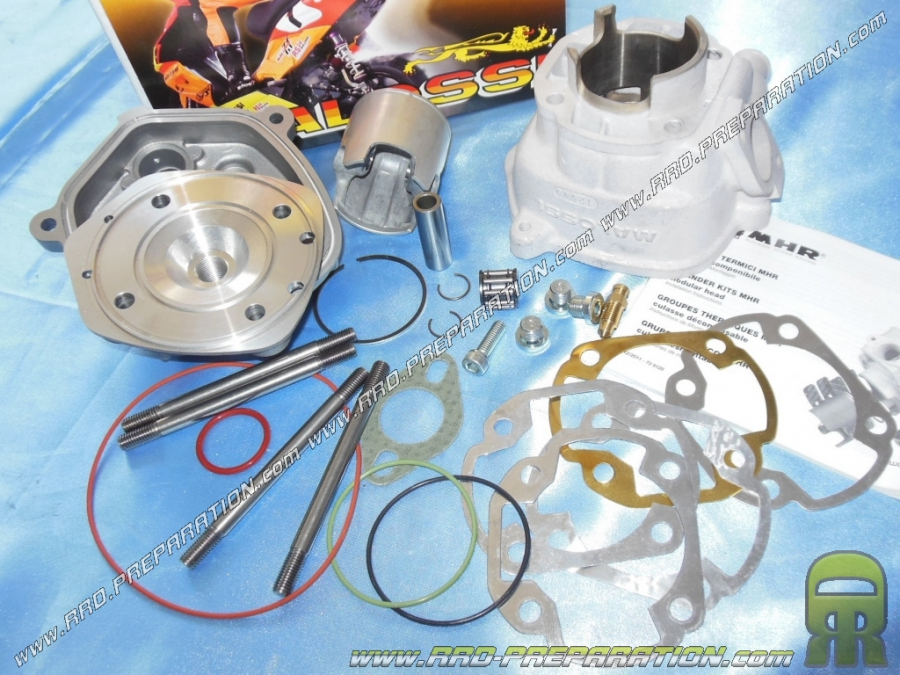 Kit 70cc MALOSSI MHR TEAM Ø47,6mm aluminum (axis of 12mm) minarelli  horizontal liquid (nitro, aerox )