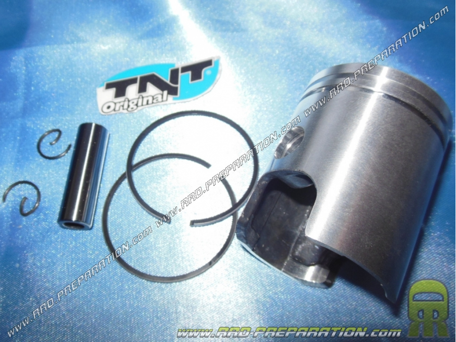 Pistón bisegmento TNT Original Ø40mm para kits TNT de hierro fundido en YAMAHA PW, YZINGER, JIANSHE PY, LONCIN PY, ... 50cc