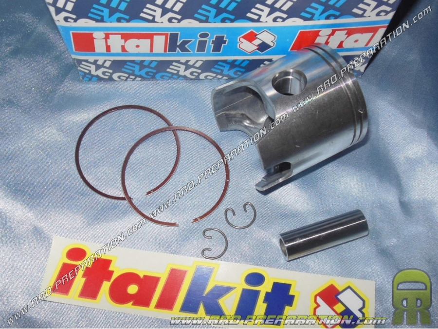 Piston Bi segment ITALKIT by Ø48mm VERTEX centers 12mm for kit 75cc, 80cc minarelli am6