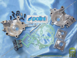 Carters moteur POLINI (avec pipe, clapets, joints...) pour MBK 51, motobecane av10