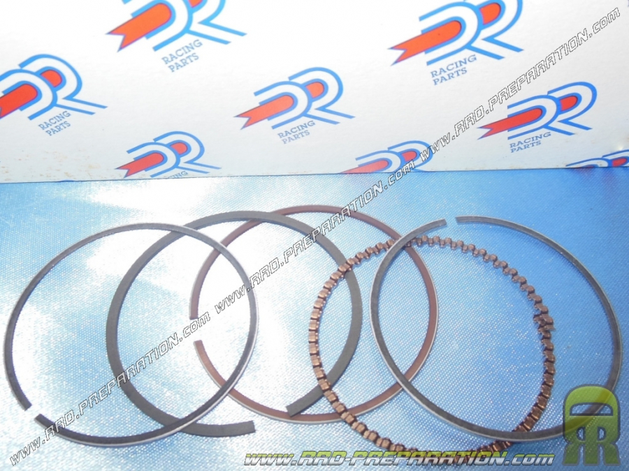 Jeu de segments Ø49 ou 49,5mm pour kit 80cc DR Racing fonte sur PIAGGIO scooter 50cc 4 temps