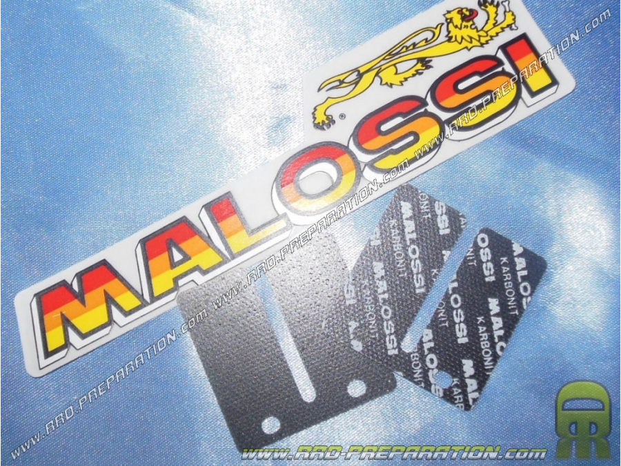 Set of 2 MALOSSI 0.30mm carbon slats for scooter valves SYM JET BASIX, SPORTX ...