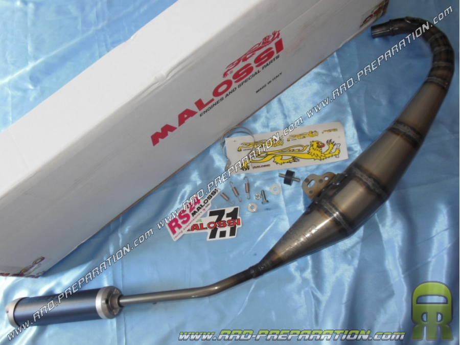 Muffler MALOSSI MHR GP80cc low passage for minarelli am6 MBK X-POWER/YAMAHA TZR