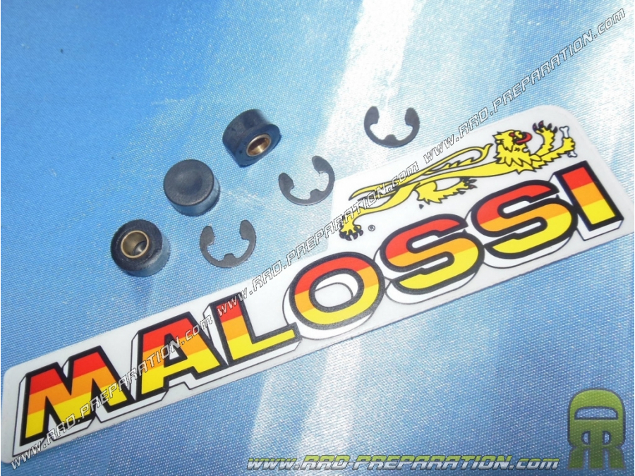 Set of 3 MALOSSI anti-vibration silent blocks for MAXI DELTA CLUTCH clutch on maxi scooter 125 to 180cc BENELLI, ITALJET, ...