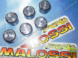 Jeu de 6 galets MALOSSI en Ø20X17mm grammage aux choix pour variateur ORIGINE et MULTIVAR sur maxi scooter YAMAHA, MBK...