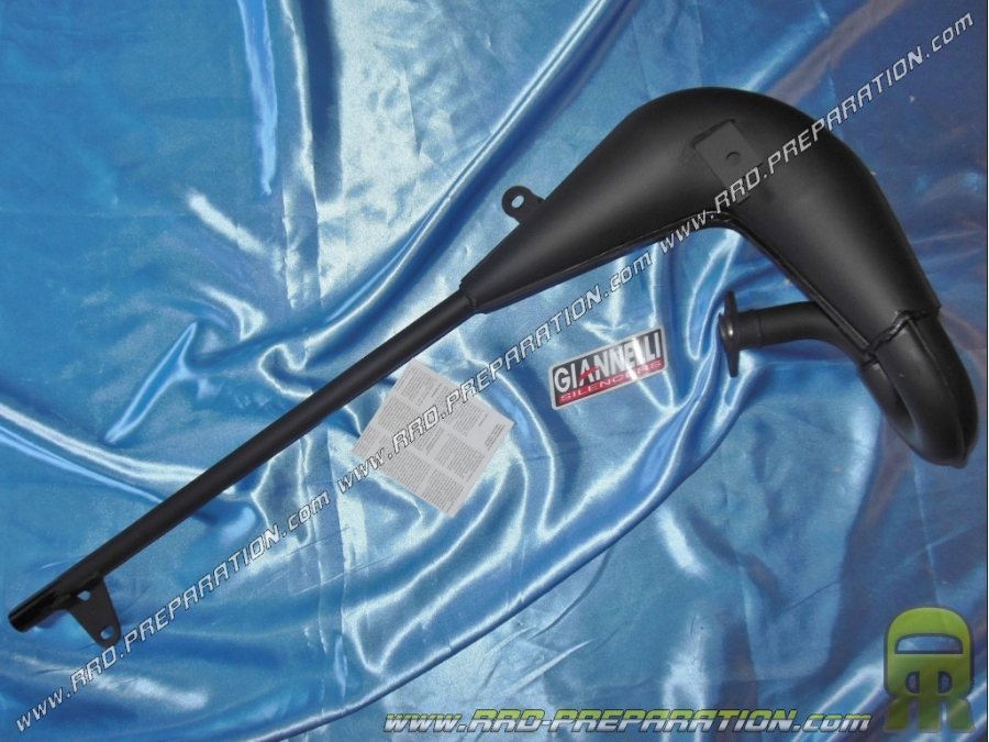 Cuerpo de escape GIANNELLI en metal negro para SUZUKI TSX E 80cc 2 tiempos 1982 a 2001