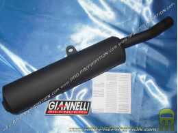 Silencer, black metal GIANNELLI cartridge for GIANELLI exhaust on SUZUKI TSX E 80cc 2-stroke 1982 to 2001
