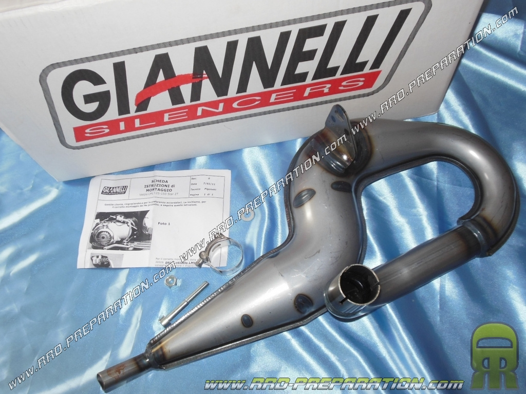 GIANNELLI Auspuff Für Piaggio Vespa 125 PX - Aluminium Schalldämpfer Homologiert DGM