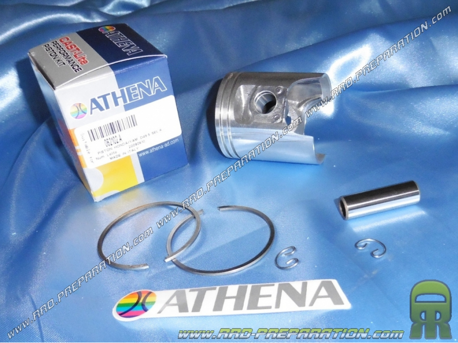 Piston bi segment ATHENA Ø49,5mm pour kit 80cc aluminium sur YAMAHA DT, TZR, RD et YSR 80cc LC refroidissement liquide