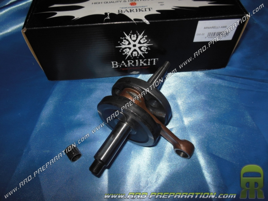 Crankshaft, vilo, connecting rod assembly BARIKIT Sport race 39mm (silks of Ø17mm) for mécaboite driving minarelli am6