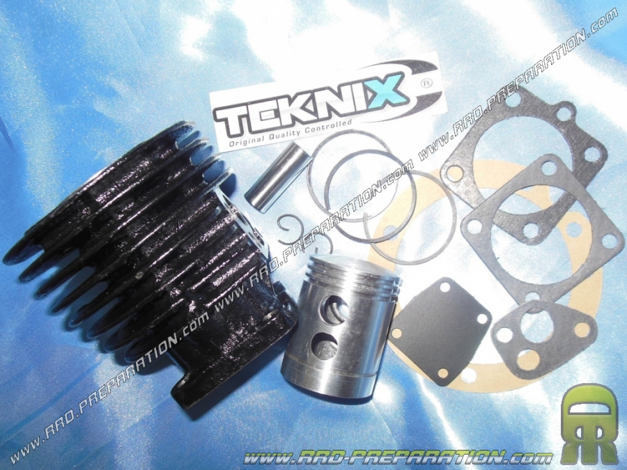 Cylinder / piston 50cc without cylinder head Ø39mm TEKNIX Original cast iron type for SOLEX