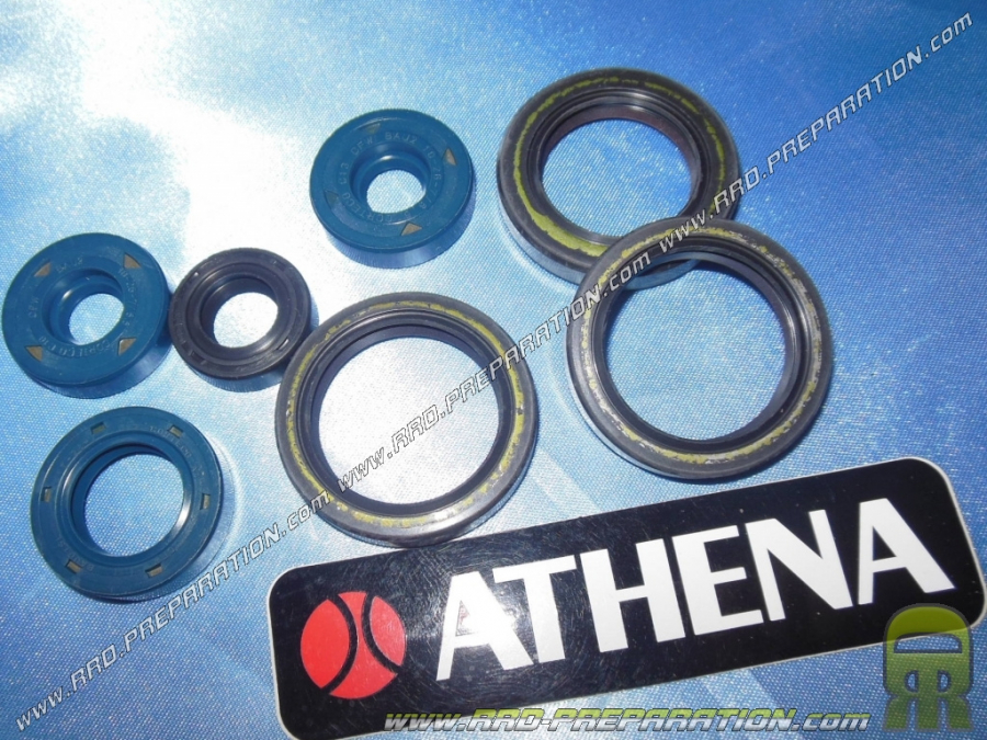 Kit de 7 joints spy viton ATHENA complet pour moto 125cc 2 temps APRILIA RS, REPLICA, RX, MX, CLASSIC...