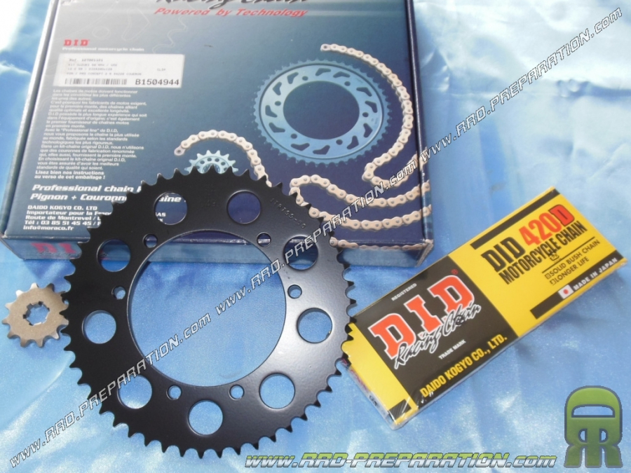 DID Racing Chain chain kit for SUZUKI SMX from 2001 to 2003 and RMX from 1996 to 2003 with 12 pinion and 50 crown