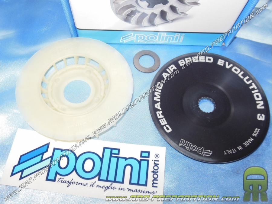 Fast pulley/plays fixes ventilated POLINI Speed evolution 3 ceramics scooter PIAGGIO/GILERA (Typhoon, NRG…)