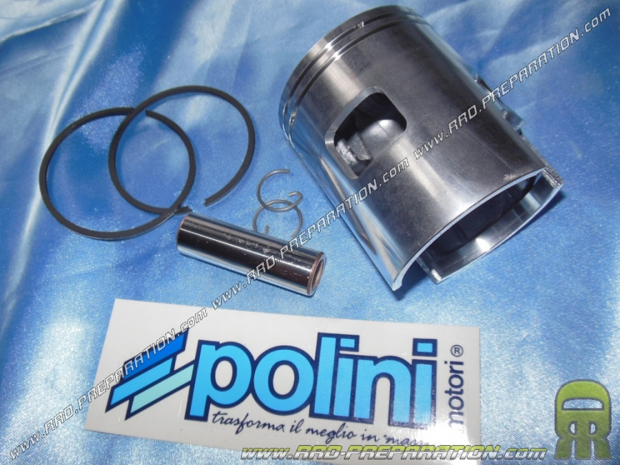 POLINI Racing cast iron bi-segment piston for kit Ø57mm 130cc POLINI Racing on scooter VESPA ET3, ETS, PK ... 125cc 2-stroke