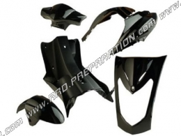 Kit 6 fairing parts <span translate="no">TUN'R</span> 'R for KYMCO AGILITY 50cc and 125cc before 2008 black or white with the ch