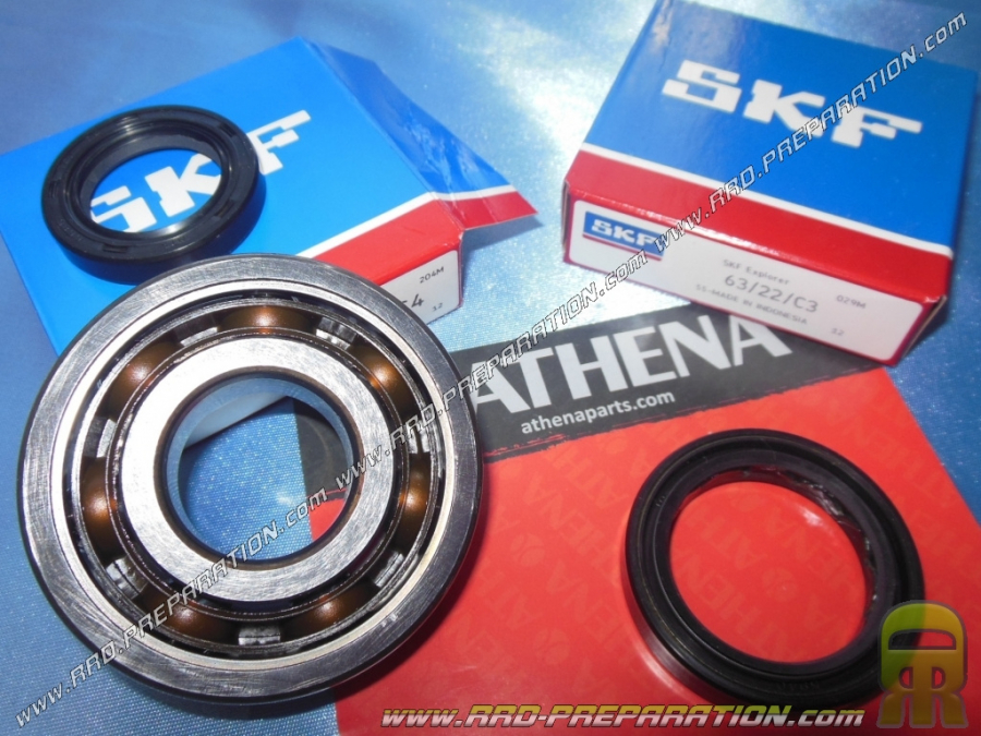 2 roulements + joints spy ,spi vilebrequin renforcés ATHENA moto 125cc 2 temps HONDA NSR R, NSR F, ... 125cc