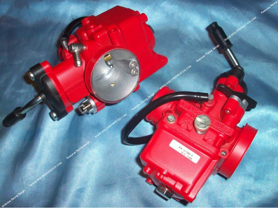 Carburador DELLORTO VHST 28 BS racing red soft edition choke palanca sin lubricación separada ni depresión (oferta de arranque)