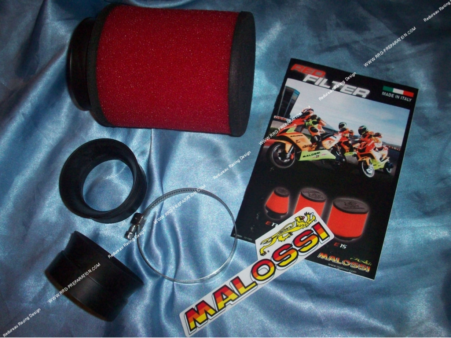 Air filter, foam horn MALOSSI MHR E16 large round volume (carburetor fixing Ø Ø42/50 and 58mm)