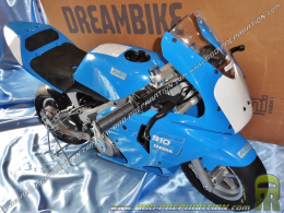 Pocket bike mini motorcycle POLINI 910 CARENA S AIR 4.2 HP big wheels 6.5 blue
