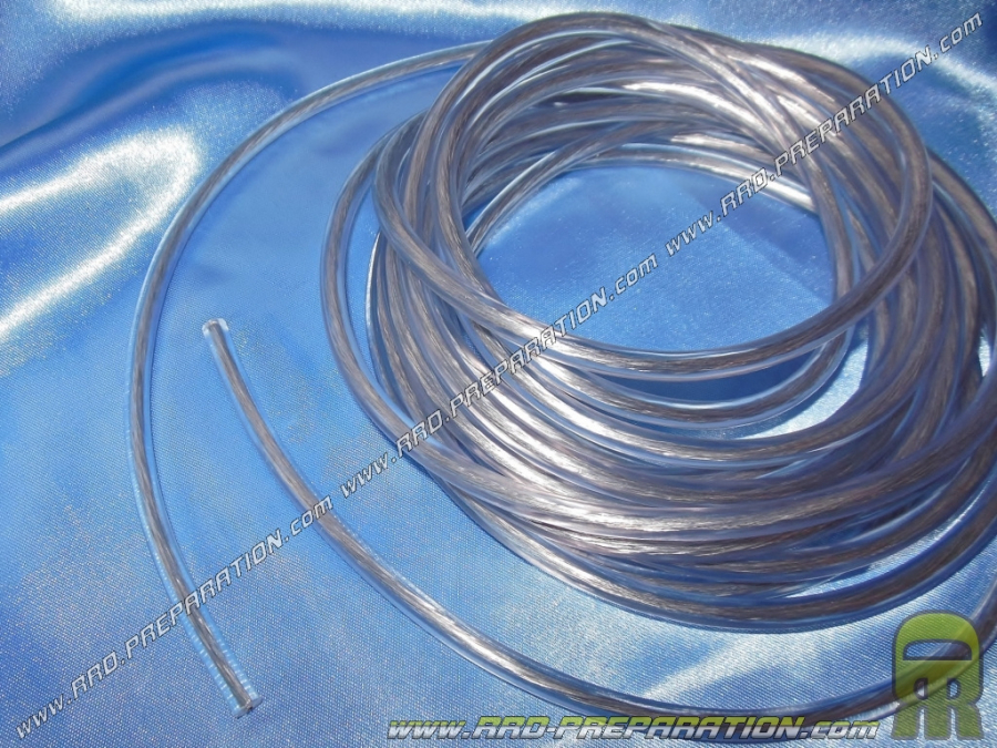 Transparent CGN high voltage cable (30cm) Ø 5 mm