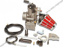 Kit carburation MALOSSI PHF Ø34mm avec cable de gaz, starter, visserie... pour maxi scooter DERBI, GILERA...  de 125cc à 200cc