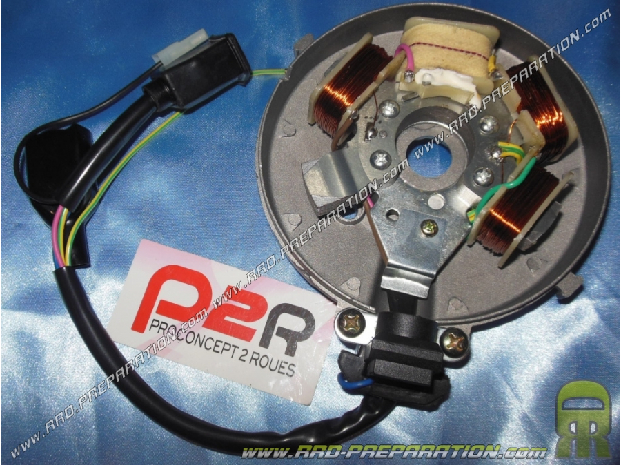 P2R original type stator with plate for electronic PEUGEOT 103 ignition