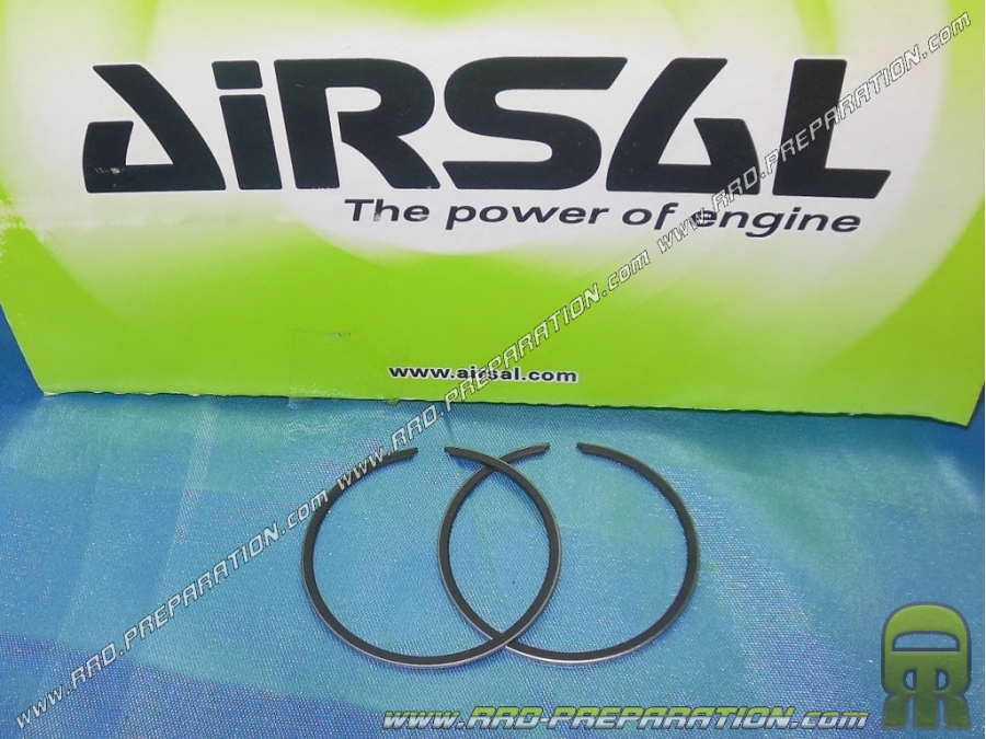 Jeu de 2 segments AIRSAL Luxe Ø40mm pour kit 50cc AIRSAL luxe fonte minarelli horizontal air (ovetto, neos, ...)