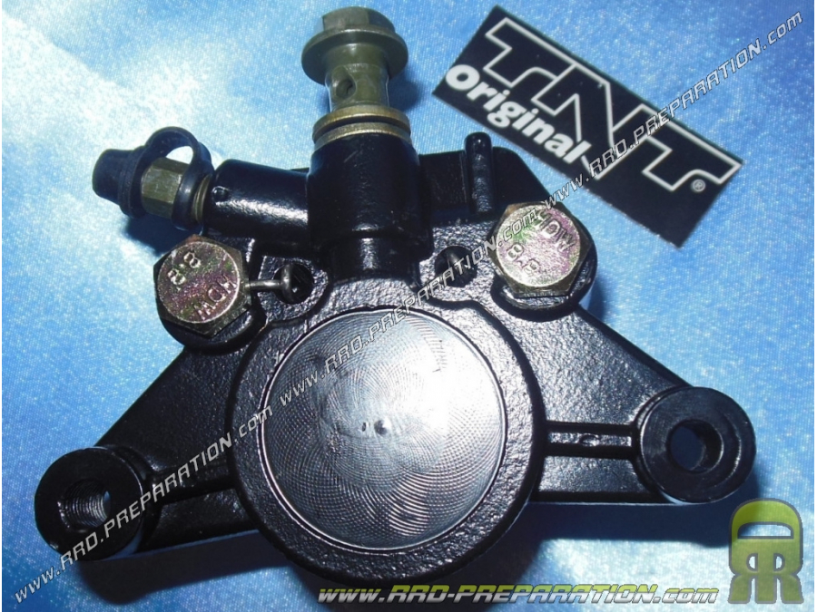 Brake caliper with original type TNT pads for PEUGEOT SPEEDFIGHT, ELYSEO, ELYSTAR, SPEEDAKE scooters...