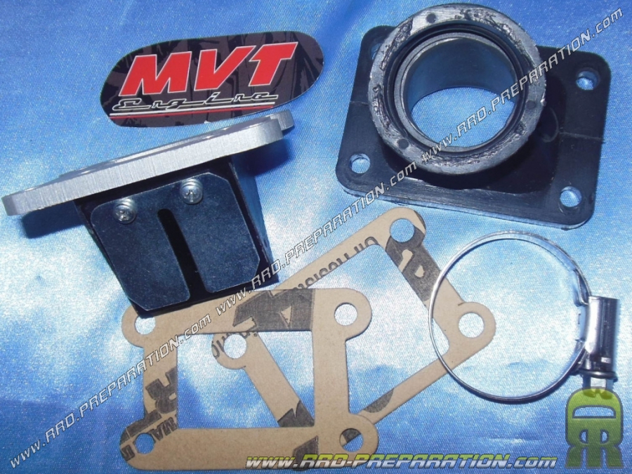 Viton flexible pipe intake kit + MVT valves Ø26/28mm minarelli am6