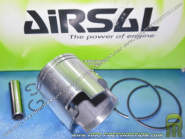 Piston bi-segment AIRSAL Ø48mm axe 12mm pour kit 70cc AIRSAL fonte bi-segment sur minarelli am6