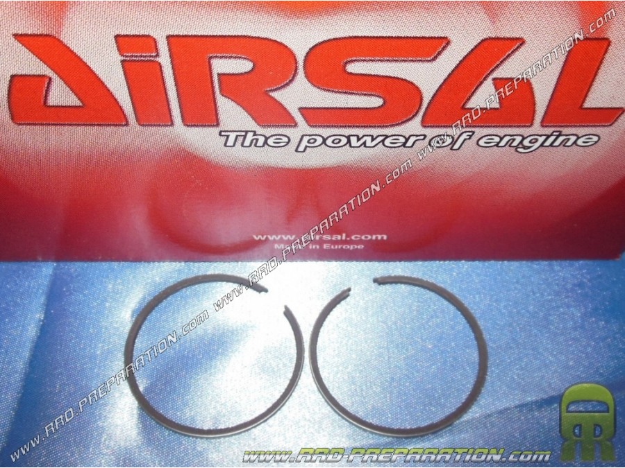 Jeu de 2 segments AIRSAL Ø39mm pour kit 50cc AIRSAL SPORT aluminium pour scooter HONDA, KYMCO, BSV, SYM ...